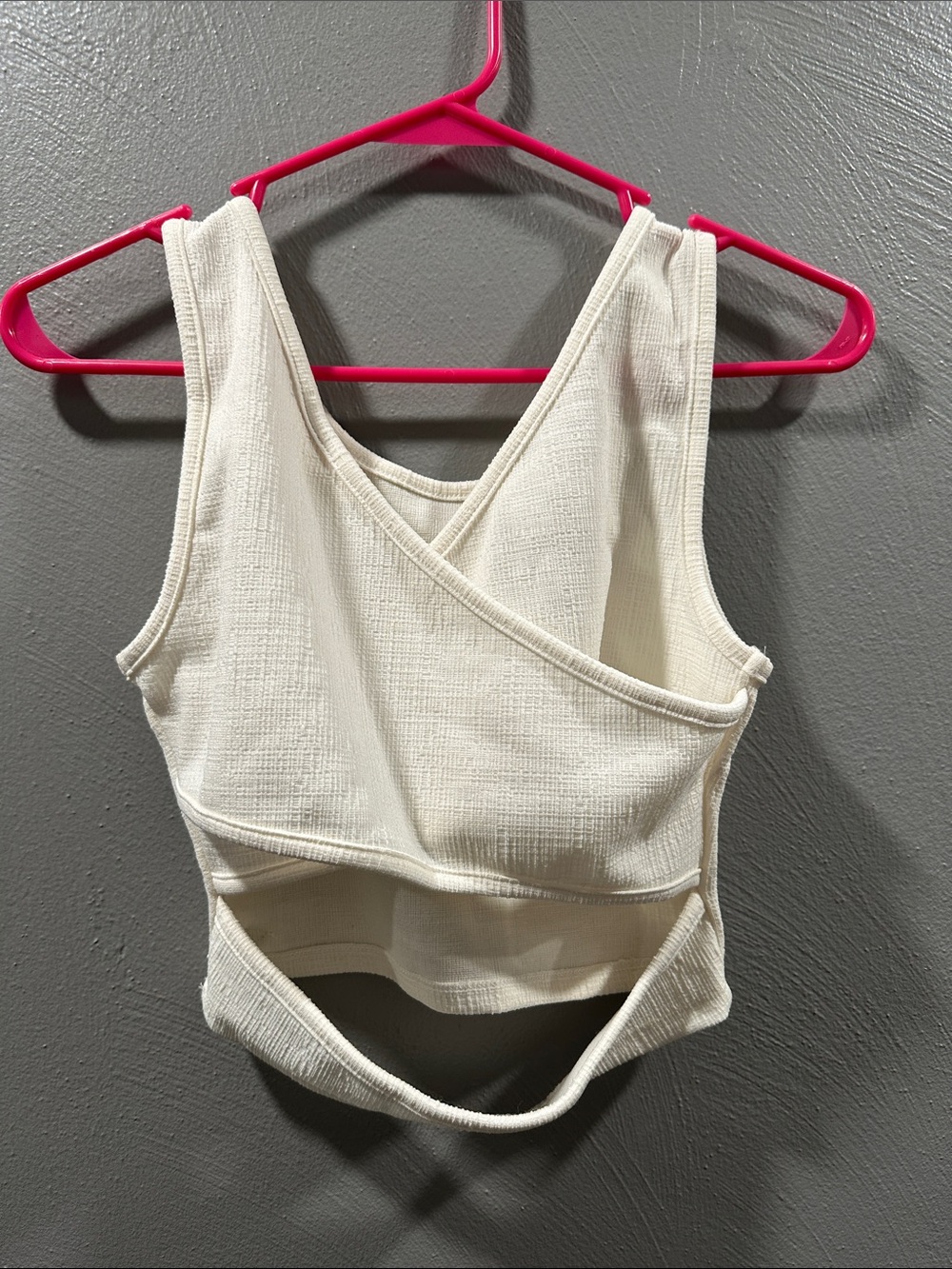 Roxy Cream Ribbed Cropped Tank - Picture 3 of 3